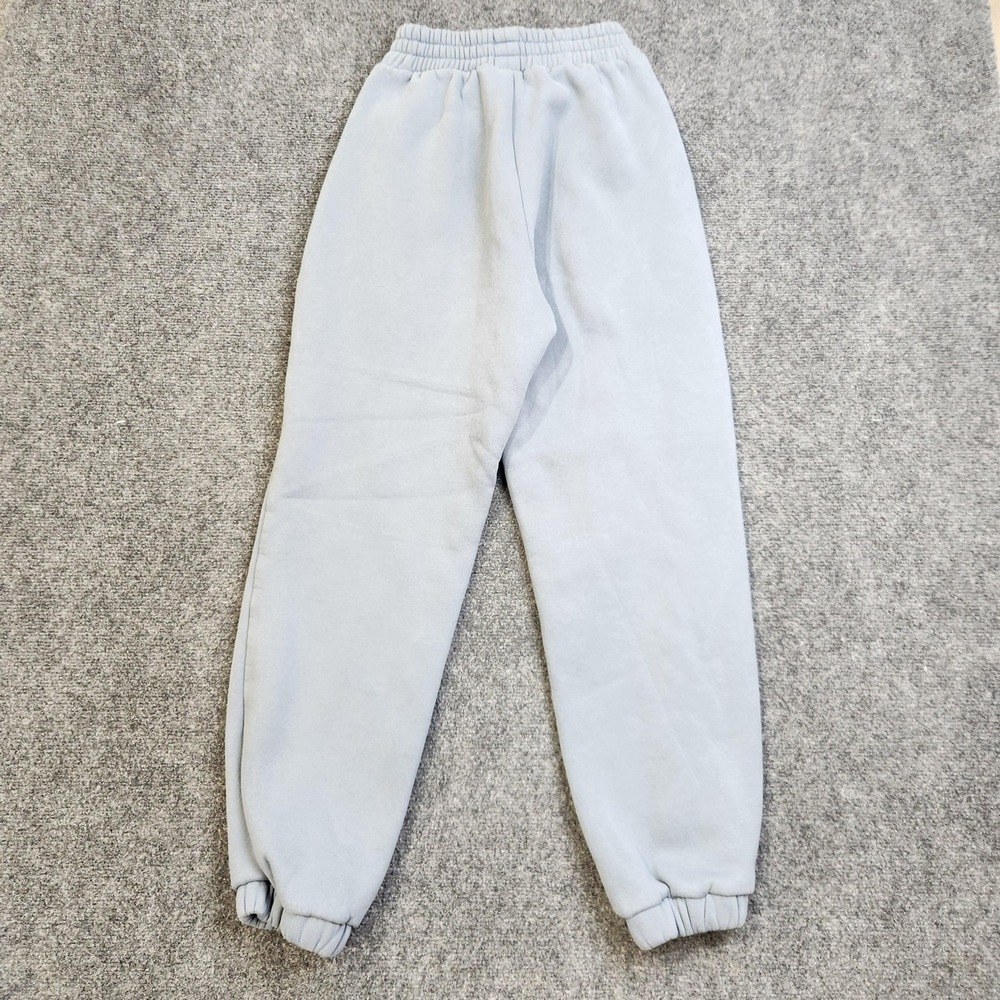 Comfrt Sweatpants Womens XS Blue Fleece Jogger Elastic Waist Pockets Stretch - Picture 3 of 12